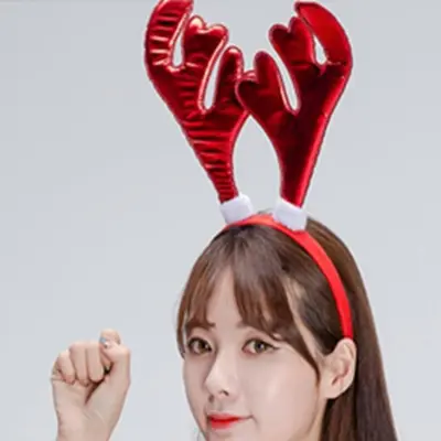 조쌤 크리스마스 머리띠 빨간색머리띠 여성큰머리띠 3개 묶음 대표 이미지