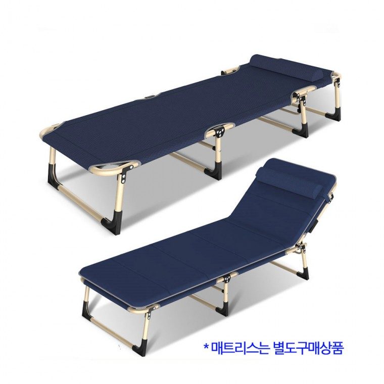 야전침대 접이식 각도조절 간이침대 캠핑 휴대용 대표 이미지