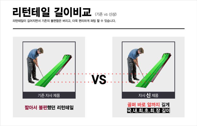 퍼팅연습기 골프 볼튐방지 퍼터거치형 원목 상세 이미지 3