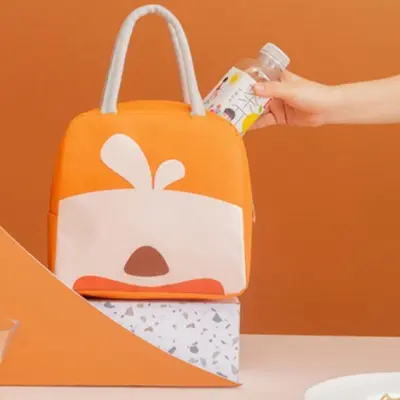 소풍 도시락 가방 직장인 런치백 갈색 보온 보냉 대표 이미지