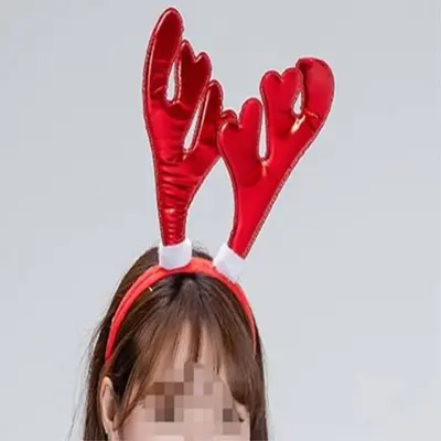 빅 루돌프머리띠 사슴뿔머리띠 크리스마스파티룩 3개 묶음 대표 이미지