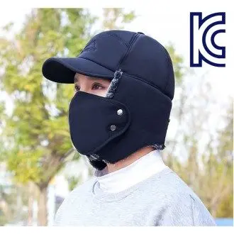 겨울멋쟁이 중년 남성 귀덮개 캡 모자 겨울 귀달이모자 3개 묶음 상세 이미지 3