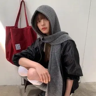울 후드 바라클라바 목도리 니트 방한 머플러 겨울 상세 이미지 3