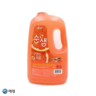순샘 구연산 자몽 주방세제 3L 용기 1EA 대표 이미지