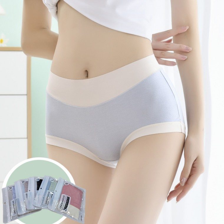 심리스팬티 여성 모달 투톤 속옷 3개 묶음 대표 이미지