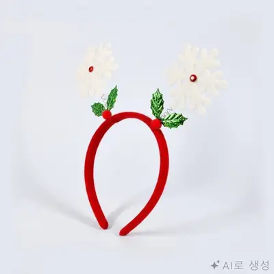 크리스마스 헤어밴드 크리스마스소품 파티머리띠 3개 묶음 대표 이미지