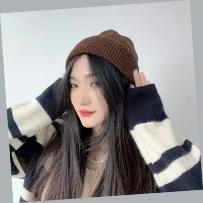 니트비니 비니모자 남녀공용비니 패션비니 겨울모자 대표 이미지