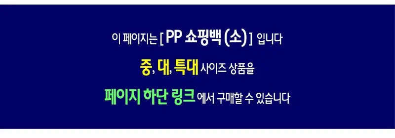 체크 PP 쇼핑백 소 -10개 국내산 방수 선물 상세 이미지 2