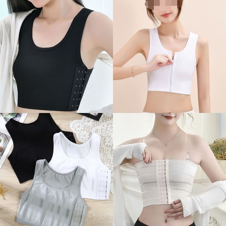 앞지퍼 압박 브라 빅사이즈 S~5XL 3개 묶음 대표 이미지