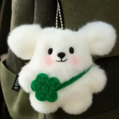 행운 뽀송이 토끼 인형 키링 열쇠고리 수능 취업 대표 이미지