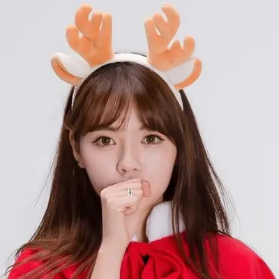 통통루돌프머리띠 브라운 크리스마스소품 3개 묶음 대표 이미지