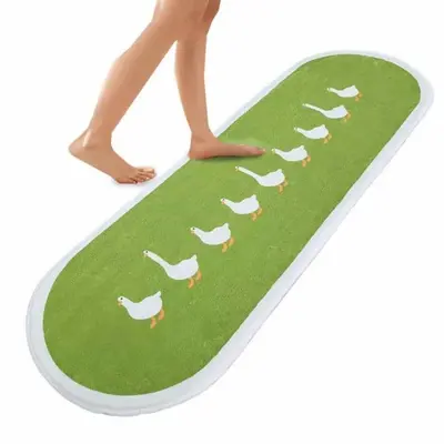 폭신한발매트 타원형발매트 부드러운매트 오리가족 대표 이미지
