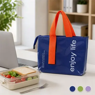 애나멜 방수 도시락 가방 런치백 보온 보냉 쿨러백 3개 묶음 대표 이미지