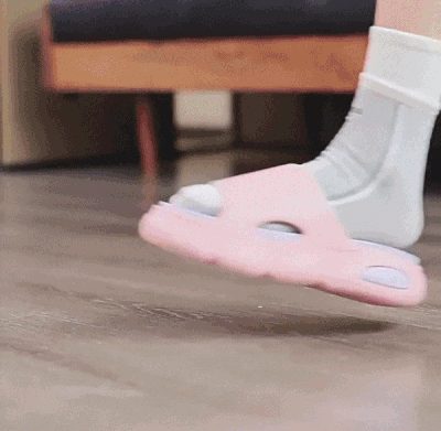 푹신한 층간소음 방지 슬리퍼 물렁한 쿠션 아치형 상세 이미지 2