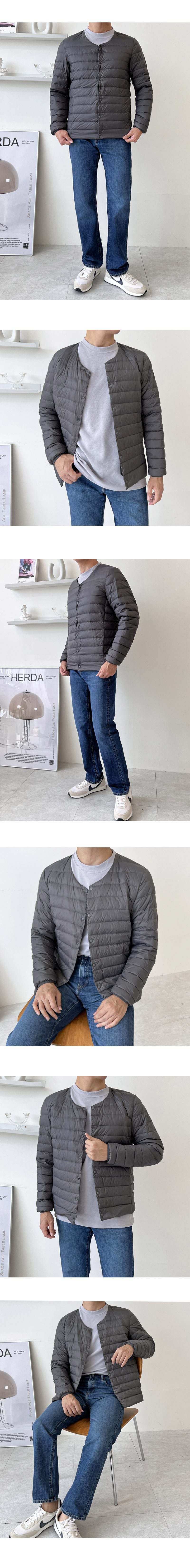 오리털 남자 패딩 점퍼 남성 아우터 외투 경량 잠바 상세 이미지 2