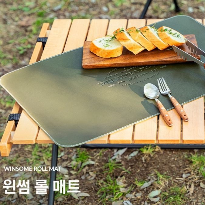 캠핑 식탁 세팅 매트 M 다크 브라운 테이블보 러너 대표 이미지