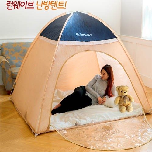 런웨이브 베이지 난방텐트 원터치텐트 방한 대표 이미지