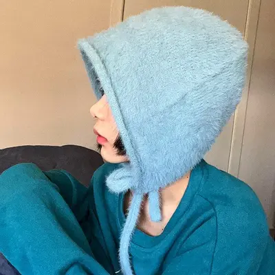 준캡 봄 가을 겨울 밍크벨벳보넷 비니 부드러운 모자 대표 이미지