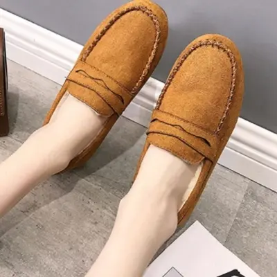여성 털 로퍼 3색 슈즈 캐주얼 겨울 단화 신발 부츠 대표 이미지