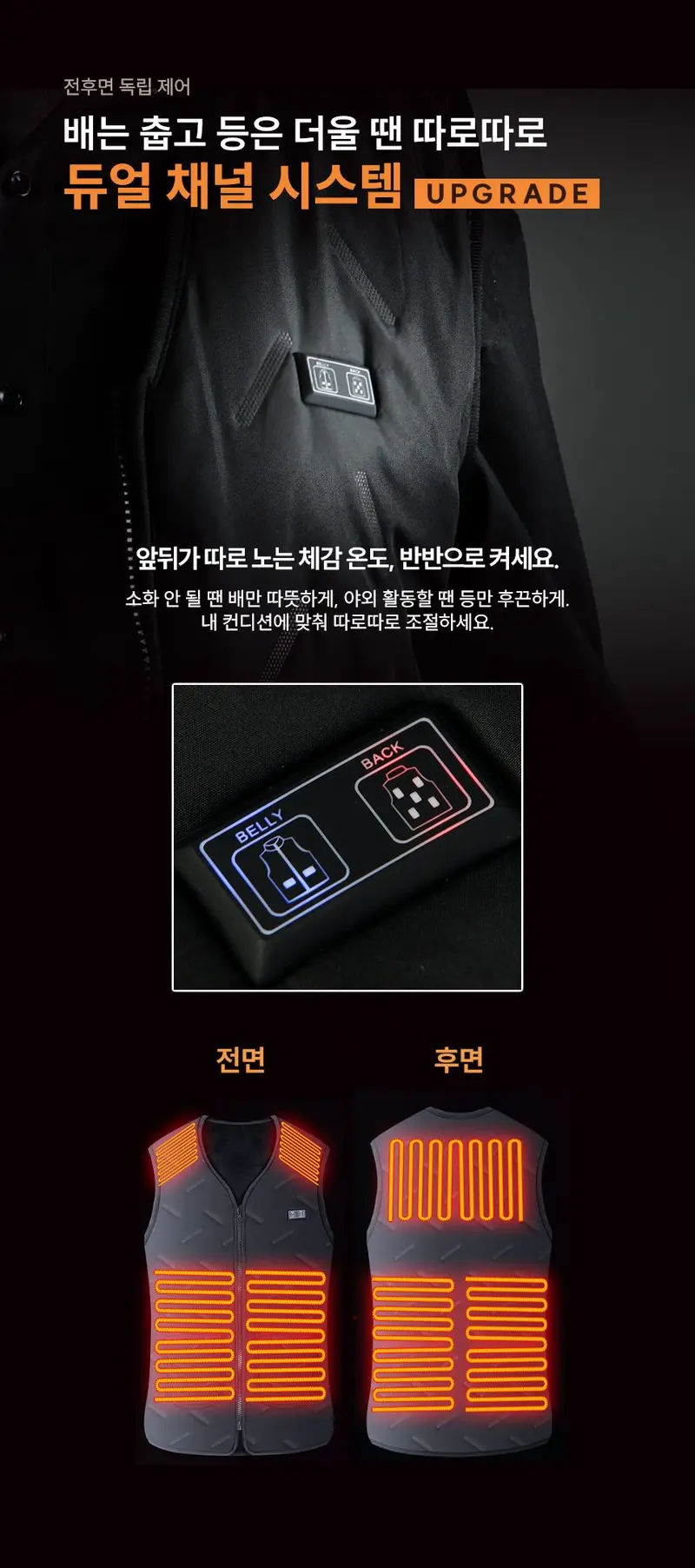 발열조끼 현장안전조끼 여자패딩조끼 발열자켓 상세 이미지 3