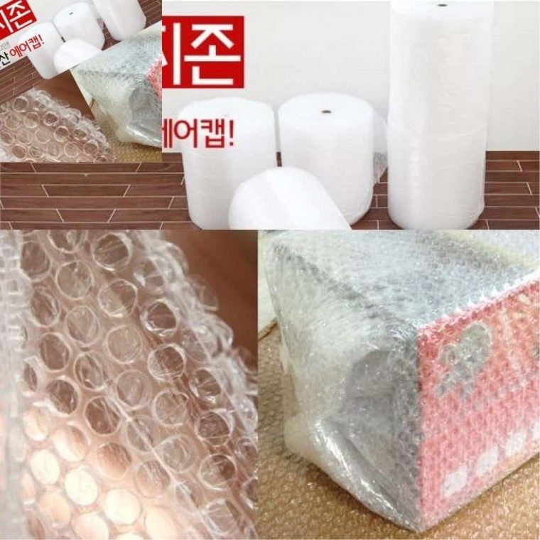 50미터 국산 뽁뽁이 포장지존 에어캡 택배안전봉투 대표 이미지