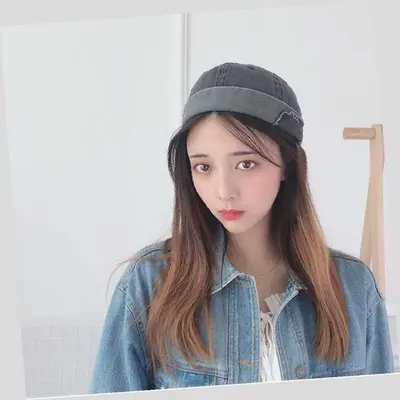 빈티지 와치캡 그레이 비니 겨울코디 남녀공용비니 대표 이미지