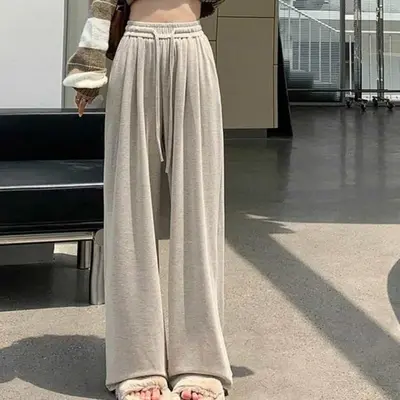 루즈핏바지 기모팬츠 부드러운바지 벨벳 안감 보정 대표 이미지