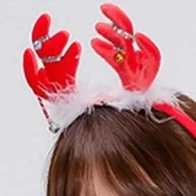 루돌프머리띠 파티용머리띠 크리스마스머리띠 파티머리띠 3개 묶음 대표 이미지