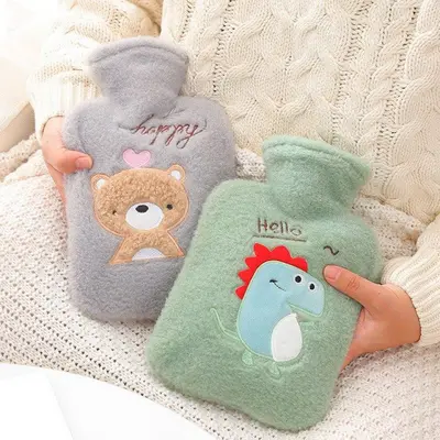 보온 물주머니 핫팩 대용량 탈부착 털 커버 찜질팩 3개 묶음 대표 이미지