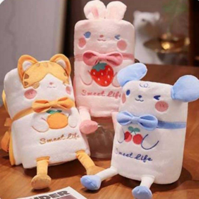 학생 낮잠 플란넬 캠핑 모포 담요 휴대용 레져 대표 이미지