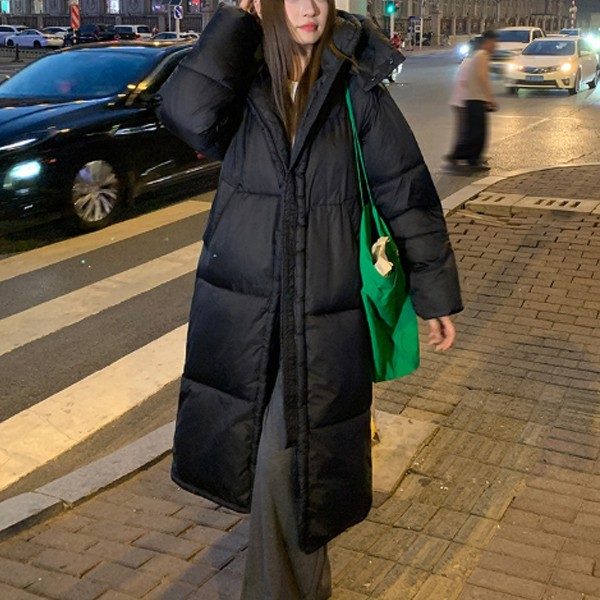 롱패딩 하이넥 여성 컴포트 롱 패딩점퍼 대표 이미지