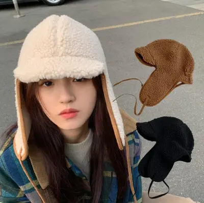 겨울 스트랩 뽀글이 귀달이 방한 모자 귀달이모자 대표 이미지