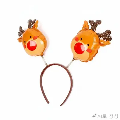 파티 머리띠 루돌프코스프레 헤어밴드 3개 묶음 대표 이미지