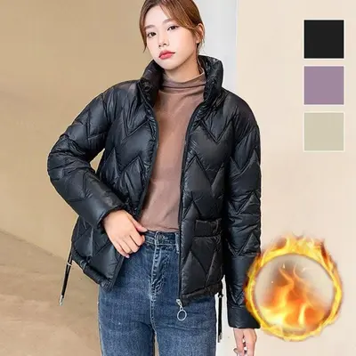 데일리 숏패딩 가을 겨울 여성 퀼팅 경량 잠바 점퍼 대표 이미지