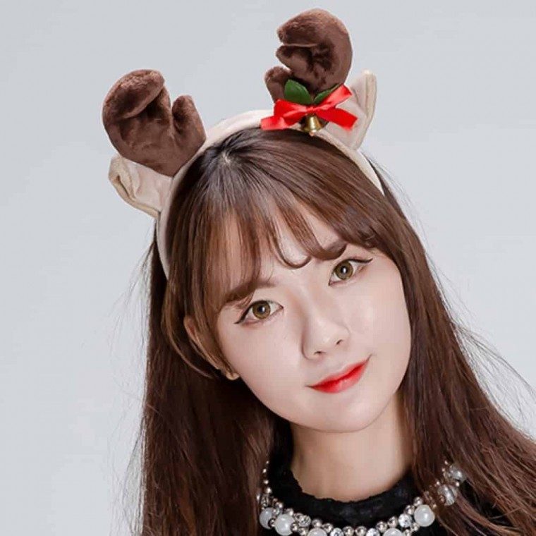 크리스마스 사슴 머리띠 행사용머리띠 할로윈머리띠 3개 묶음 대표 이미지