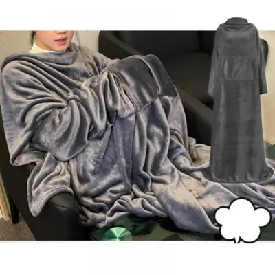 대형 170x200 그레이 앞으로 입는 담요 홑이불 대표 이미지