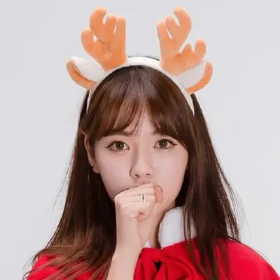 사슴뿔 머리띠 크리스마스파티머리띠 크리스마스파티용품 3개 묶음 대표 이미지
