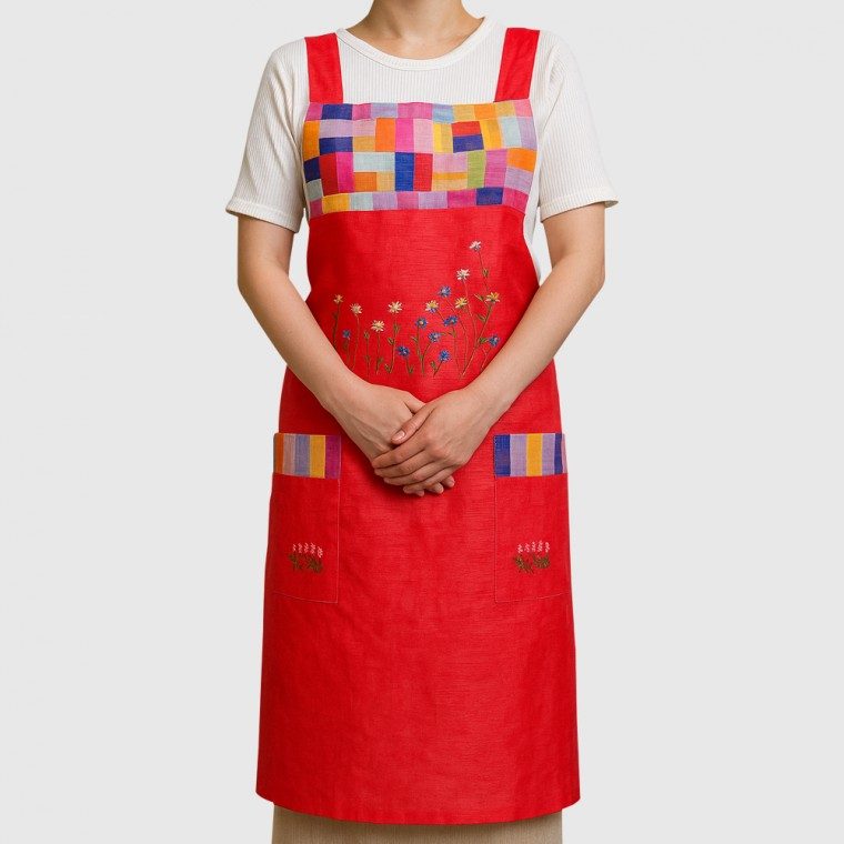 모시 한복 앞치마 어린이집 보육교사 대표 이미지