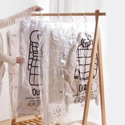 옷걸이형 패딩 방습 진공압축팩 Outer ZIP 3개 묶음 대표 이미지