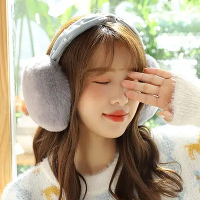 반다나 진주포인트 여성귀마개 여자귀도리 겨울귀마개 3개 묶음 대표 이미지