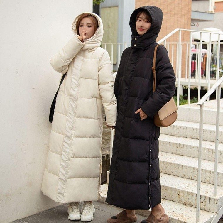 롱패딩 세이츠 사이드 단추 후드 롱패 롱패딩 후드롱 점퍼