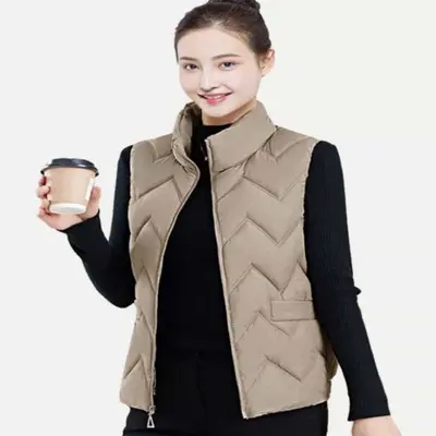 초경량 패딩 조끼 피초 간절기조끼 여자누빔패딩 대표 이미지