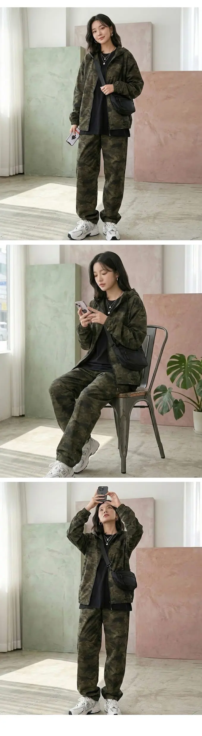 집업 와이드 팬츠 상하의세트 남자기모바지 방한바지 상세 이미지 3
