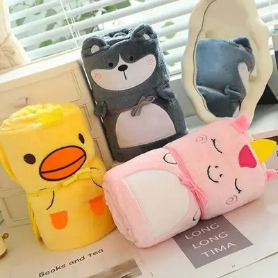 캐릭터 단추담요 똑딱이 극세사 블랑켓 무릎 무릎담요 3개 묶음 대표 이미지
