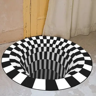 입체 착시매트 100cm 블랙홀러그 3D러그 대표 이미지