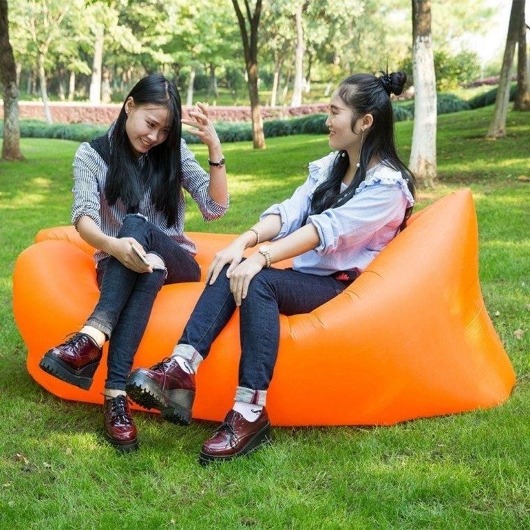 휴대용 빈백 에어 베드 1인용 좌식 안락의자 소파 대표 이미지