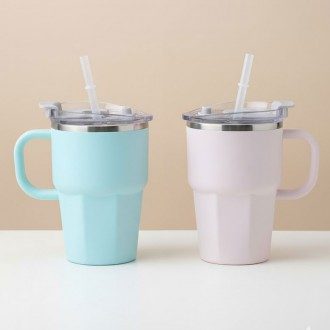 스텐304 손잡이 텀블러 350ml 인쇄가능 상세 이미지 2