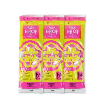 태화고무장갑 중 핑크 선밴-3개 주방고무장갑 태화 대표 이미지