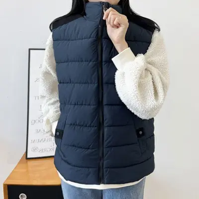 여자 하이넥 패딩 조끼 초경량패딩 방한 대표 이미지