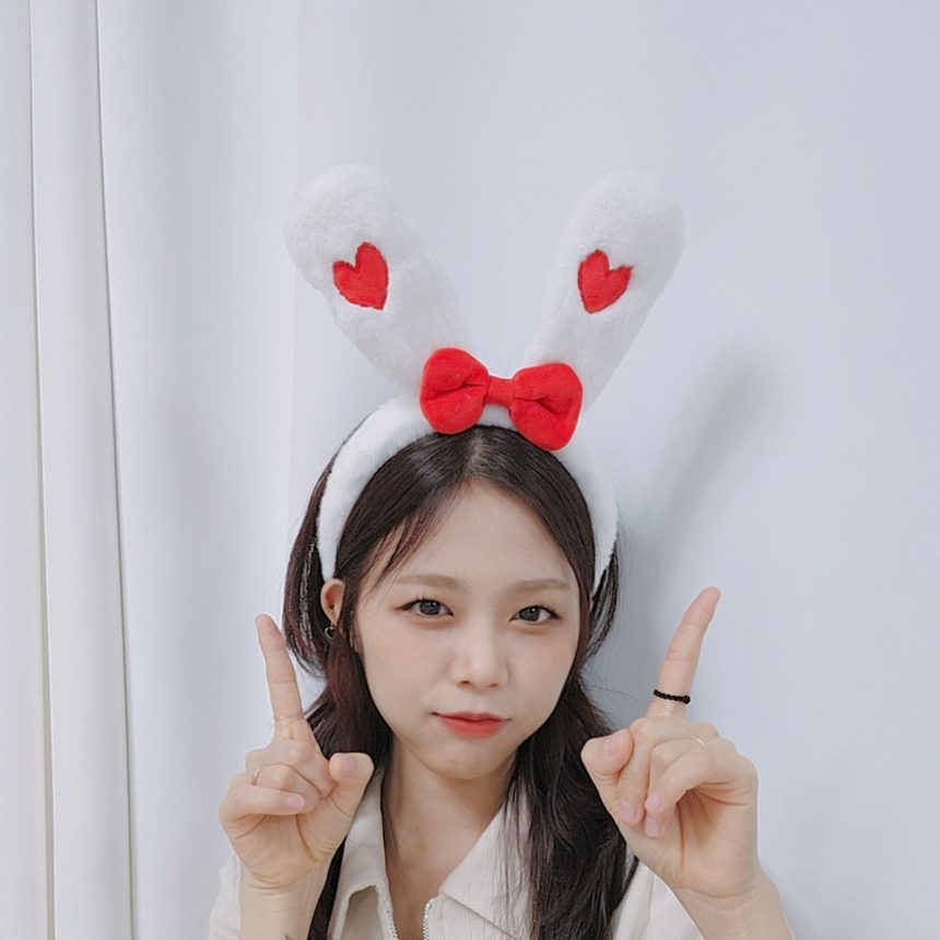 하트리본토끼귀 머리띠 크리스마스 파티 가면/머리띠 3개 묶음 상세 이미지 3